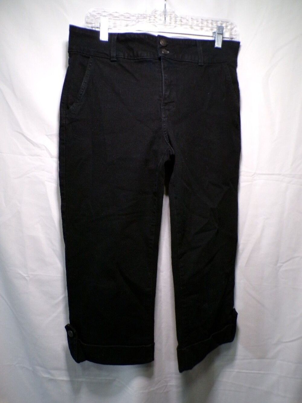 Cadigan Daughter's Women's Capri Cropped Pants Black UK 12 Cotton Blend US 8